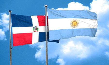 58229387 bandera de repu00fablica dominicana con la bandera argentina 3d