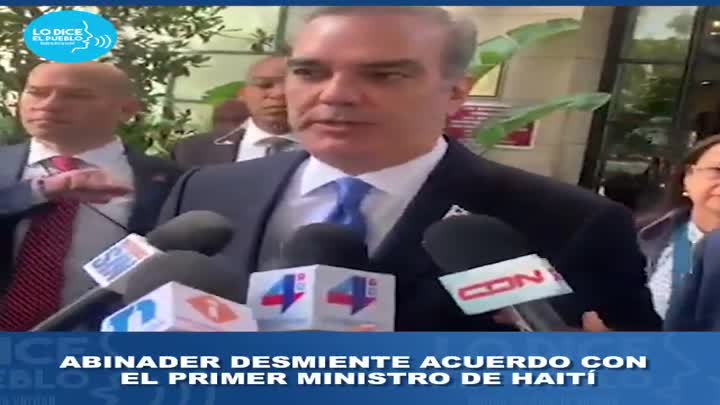 Abinader desmiente rumores sobre acuerdo con Haití